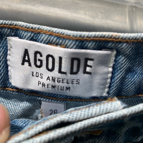 Agolde Quinn high rise mini denim skirt - Picture 3 of 8